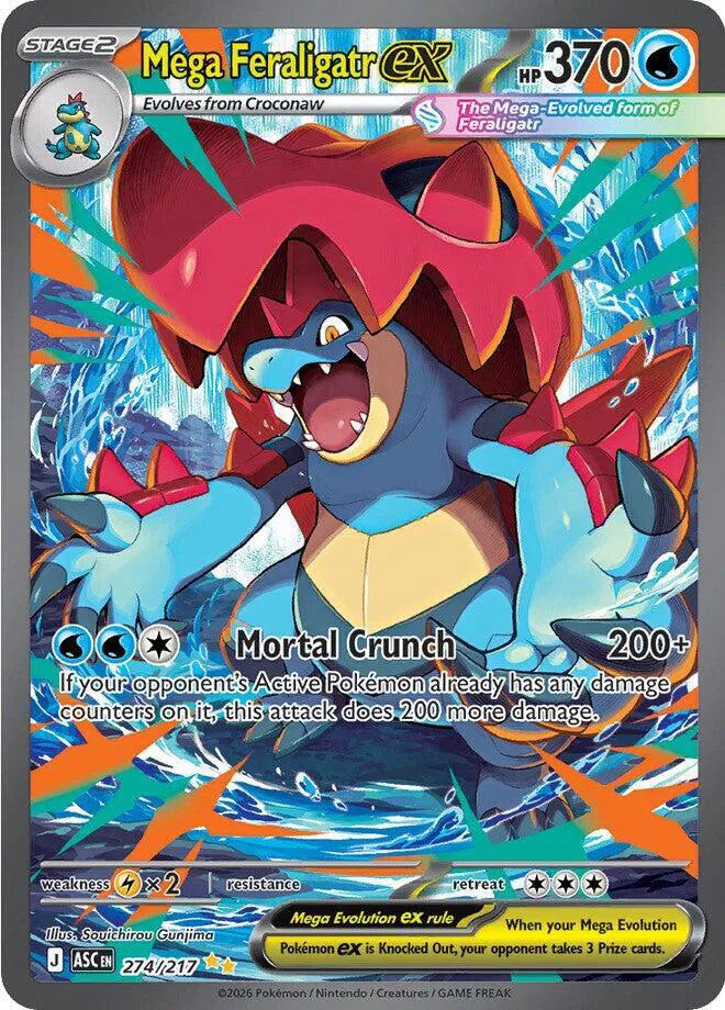 Mega Feraligatr ex - 274/217 - Ascended Heroes