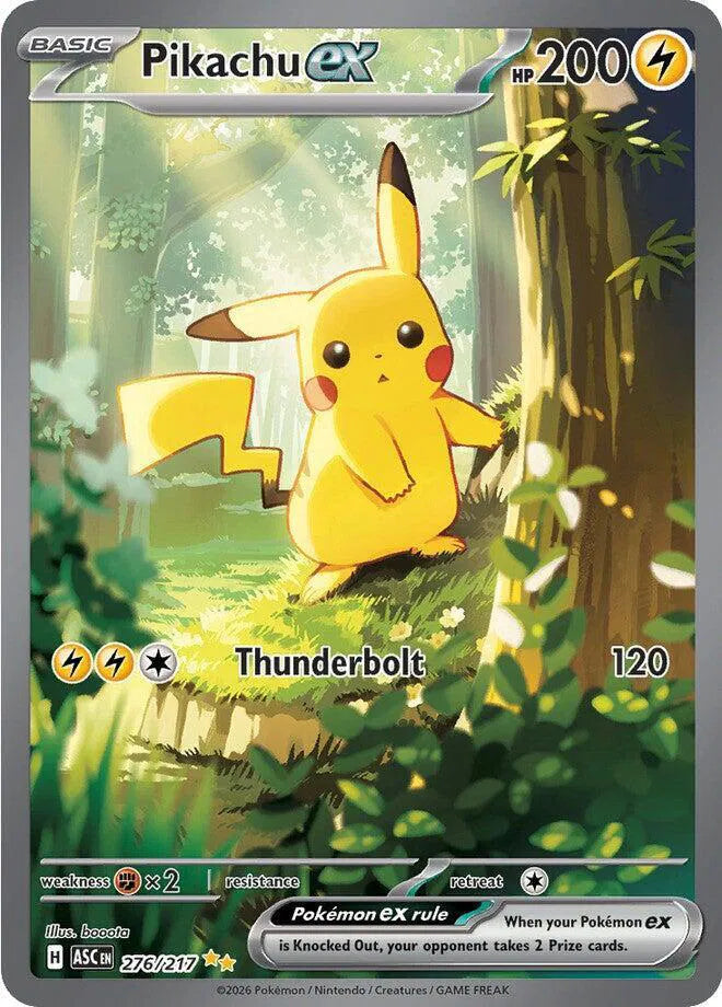Pikachu ex - 276/217 - Ascended Heroes