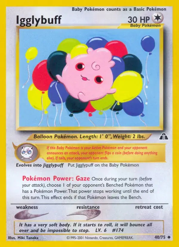 Igglybuff - 40/75 - Neo Discovery