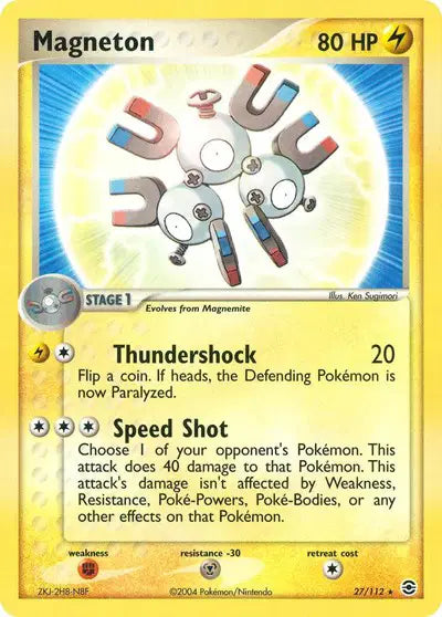 Magneton - 27/112 - Ex FireRed & LeafGreen