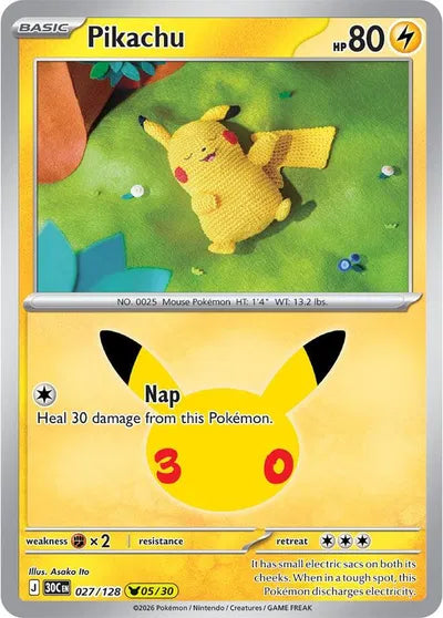 Pikachu - 027 - 30th Celebration
