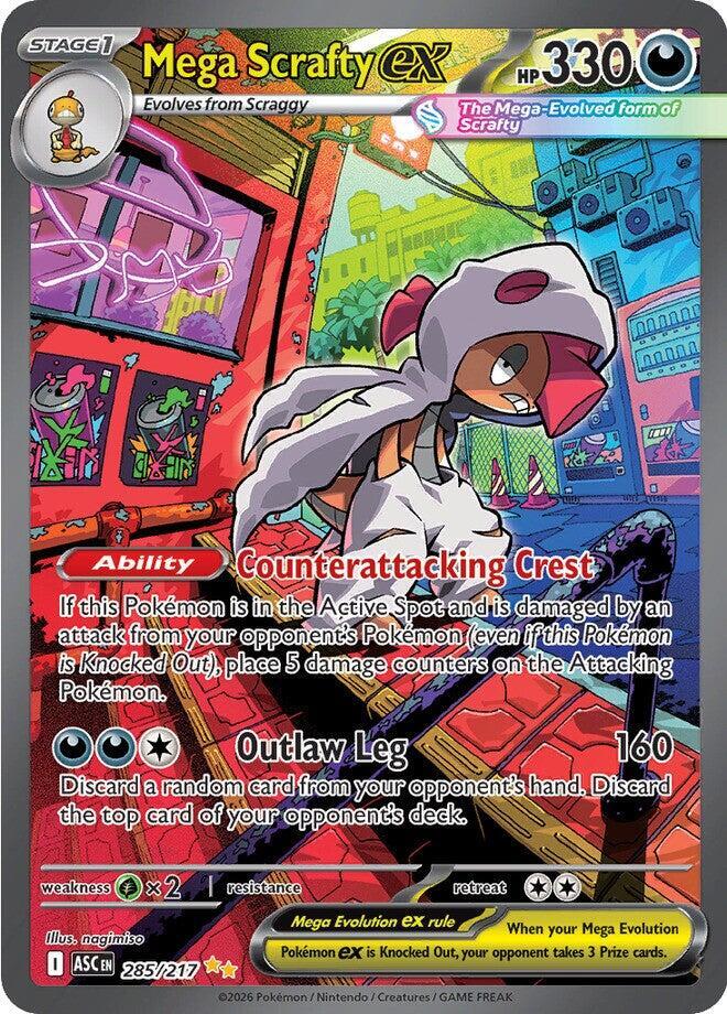 Mega Scrafty ex - 285/217 - Ascended Heroes
