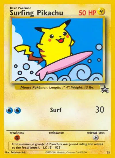 Surfing Pikachu - 28 - WoTC Promo