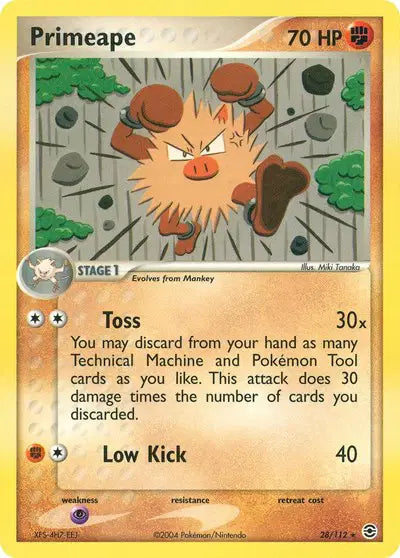 Primeape - 28/112 - Ex FireRed & LeafGreen