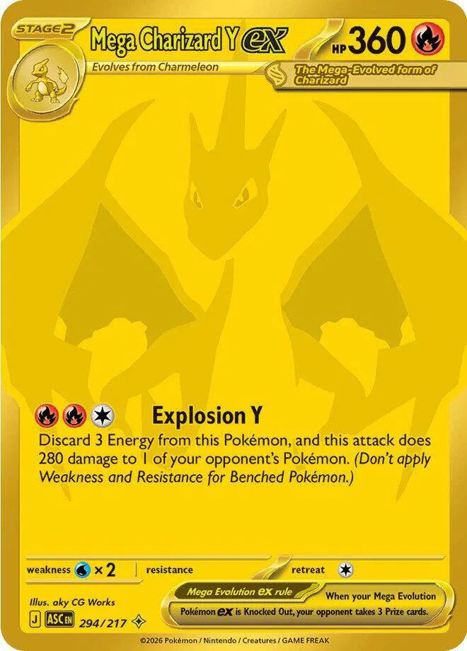 Mega Charizard Y ex - 294/217 - Ascended Heroes