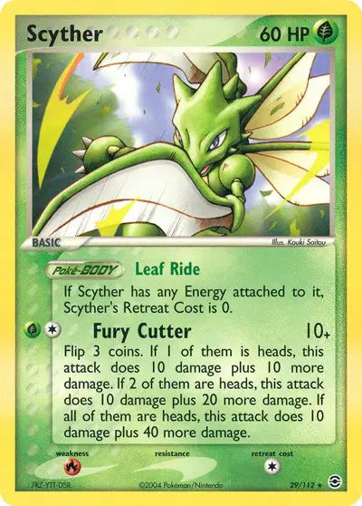 Scyther - 29/112 - Ex FireRed & LeafGreen