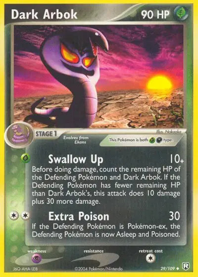 Dark Arbok - 29/109 - EX Team Rocket Returns
