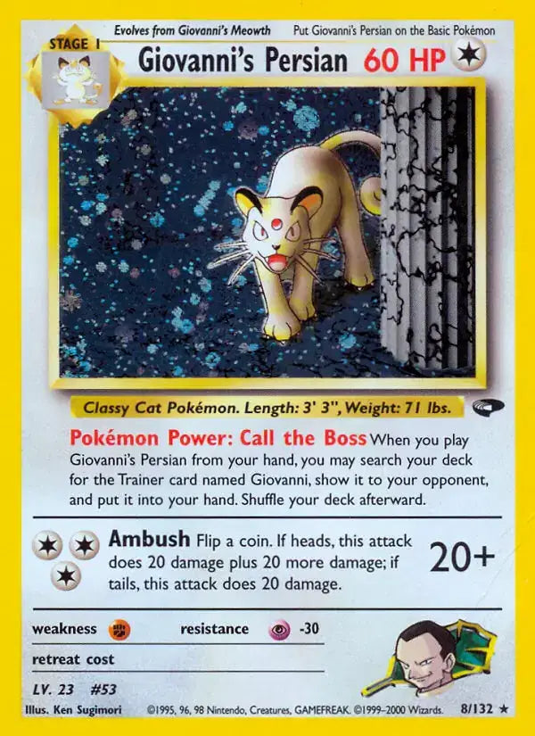 Giovanni's Persian - 8/132 - Gym Challenge