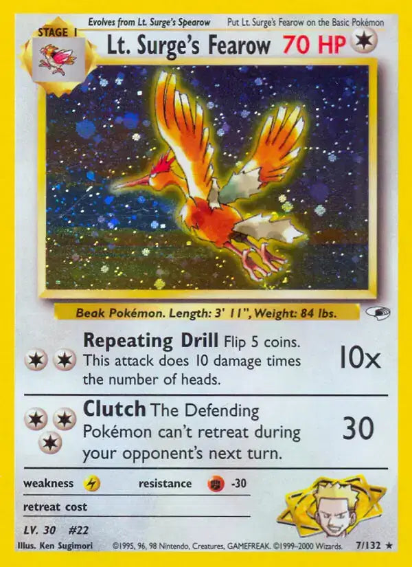 Lt. Surge's Fearow - 7/132 - Gym Heroes