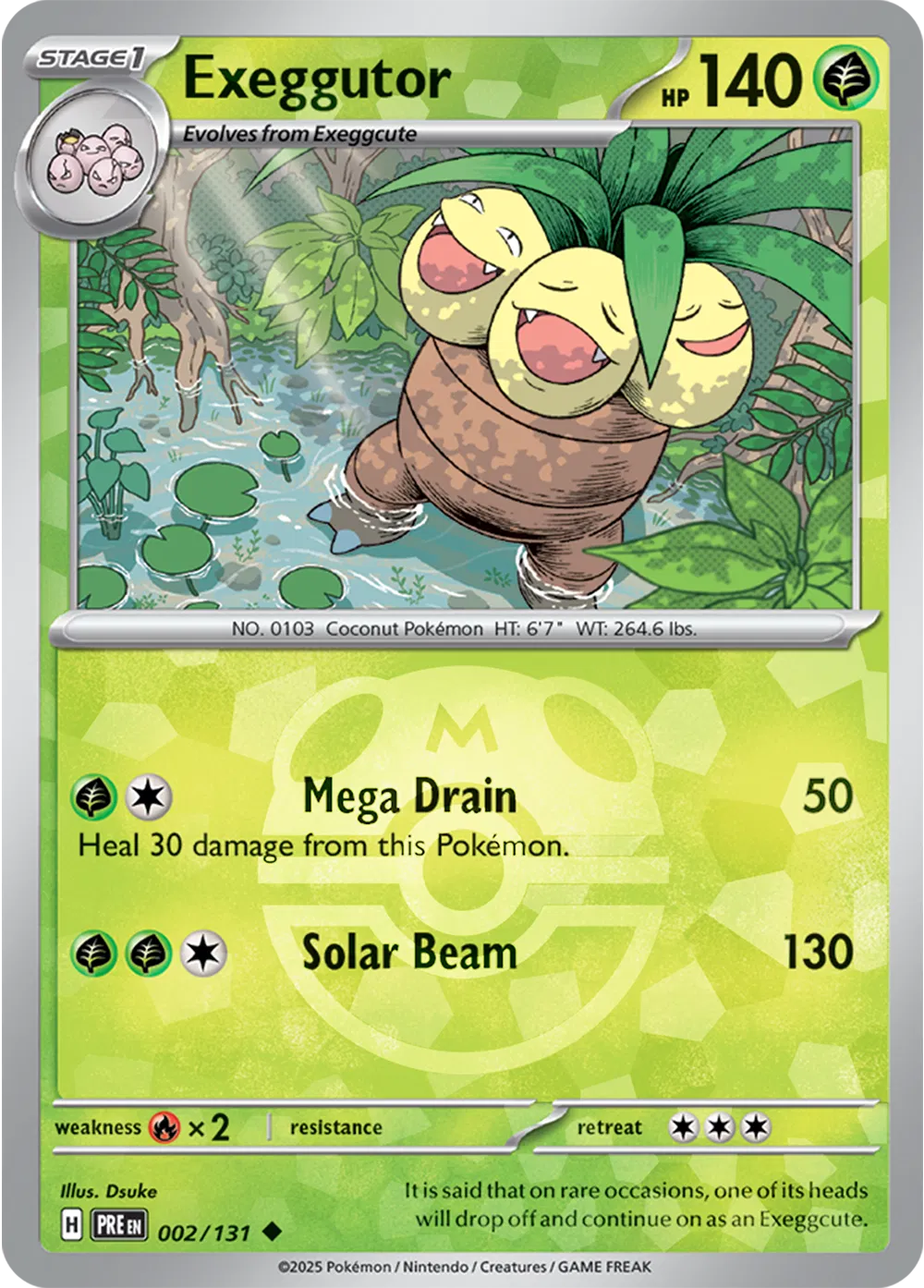 Exeggutor - 002/131 - Prismatic Evolutions