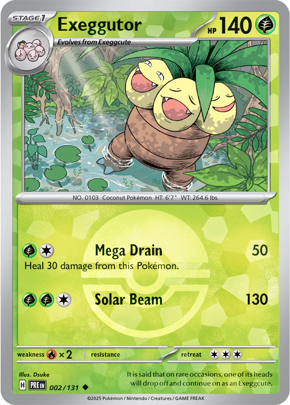 Exeggutor - 002/131 - Prismatic Evolutions