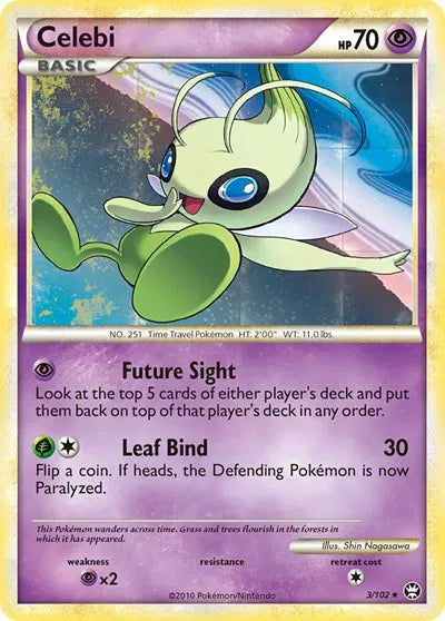 Celebi - 3/102 -  NonMovie Exclusive - HGSS Promos