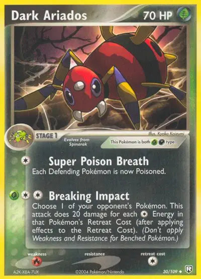 Dark Ariados - 30/109 - EX Team Rocket Returns