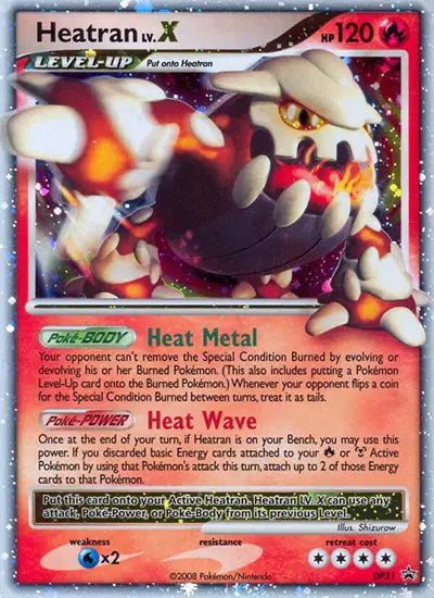 Heatran Lv.X - DP31 - Diamond and Pearl Promo