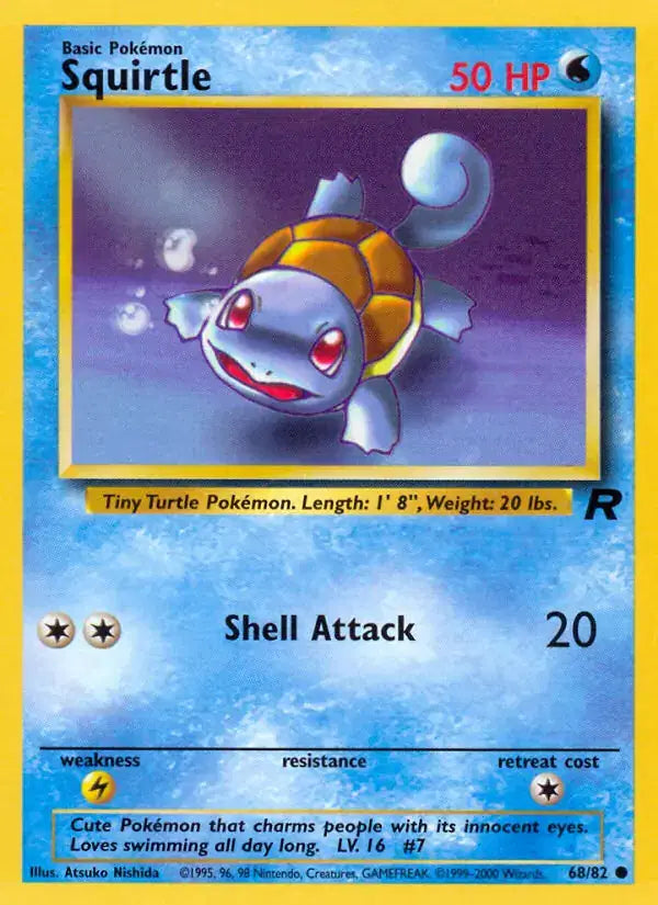 Squirtle - 68/82 - Team Rocket