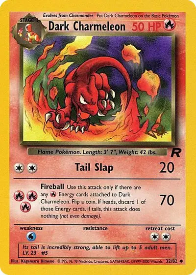 Dark Charmeleon - 32/82 - W Stamped - WoTC Promo