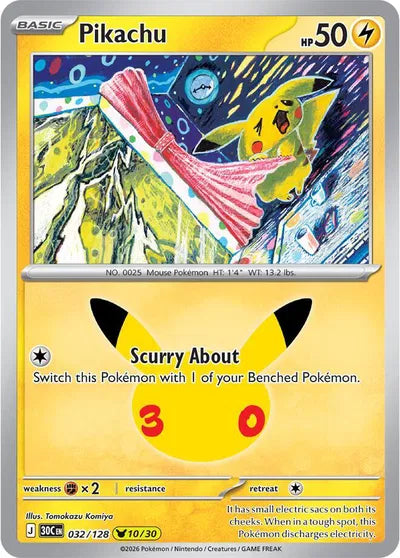 Pikachu - 032 - 30th Celebration