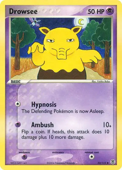 Drowsee - 32/112 - Ex FireRed & LeafGreen