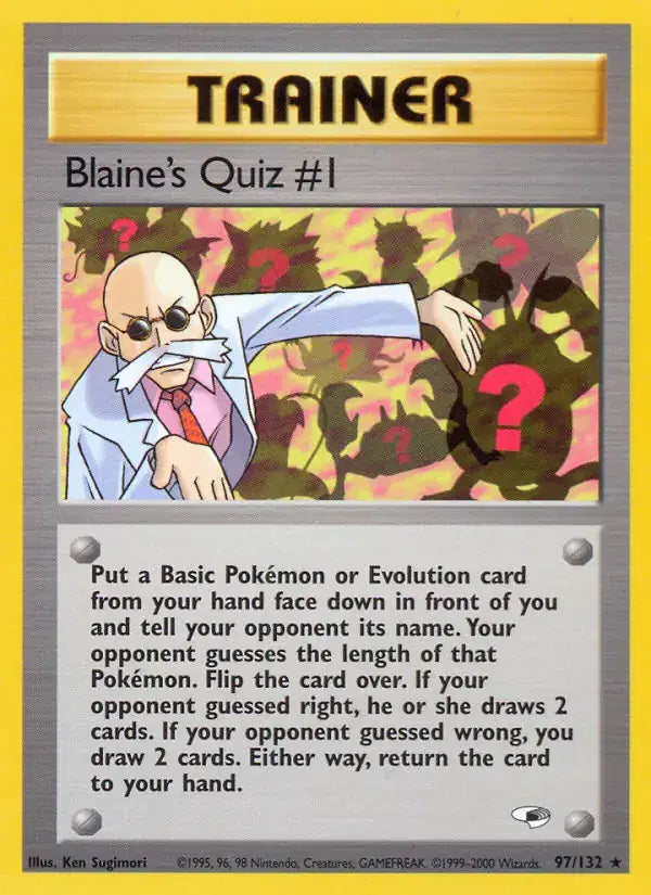 Blaine's Quiz #1 - 97/132 - Gym Heroes