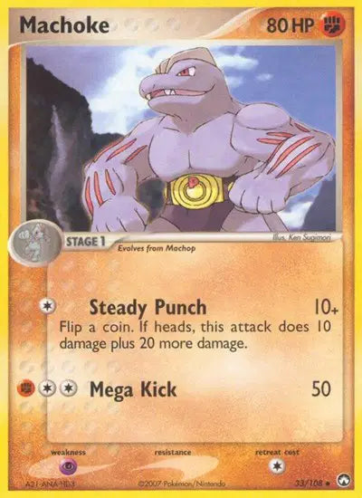 Machoke - 33/108 - Ex Power Keepers