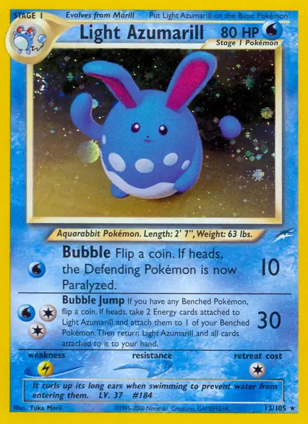 Light Azumarill - 13/105 - Neo Destiny