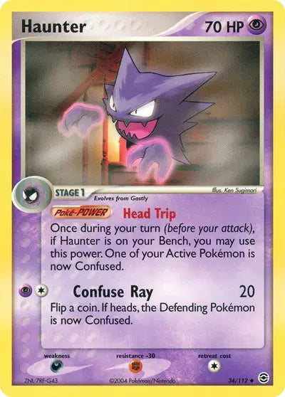 Haunter - 34/112 - Ex FireRed & LeafGreen