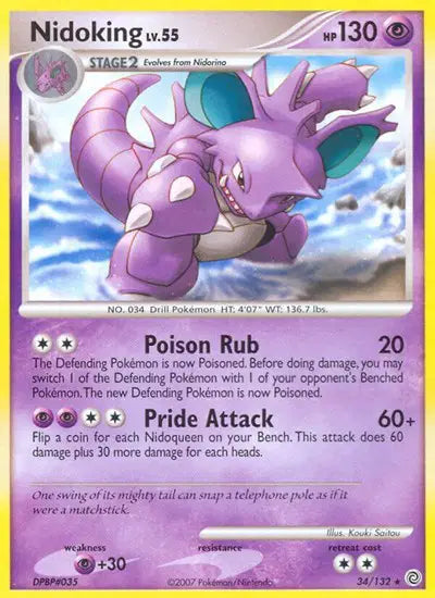 Nidoking - 34/132 - Secret Wonders
