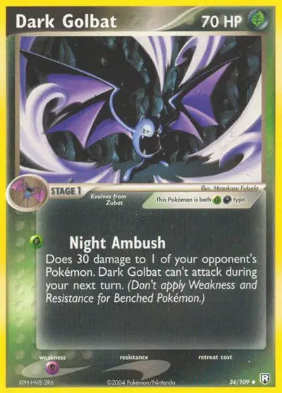 Dark Golbat - 34/109 - EX Team Rocket Returns