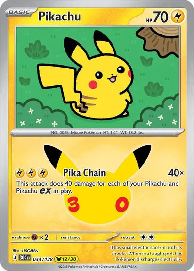 Pikachu - 034 - 30th Celebration