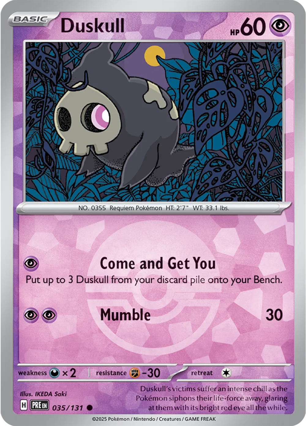 Duskull - 035/131 - Prismatic Evolutions