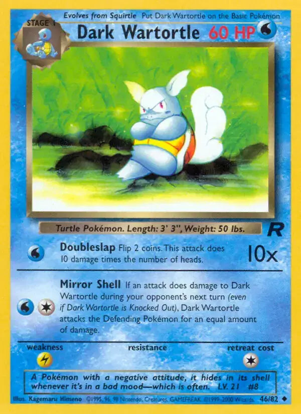 Dark Wartortle - 46/82 - Team Rocket