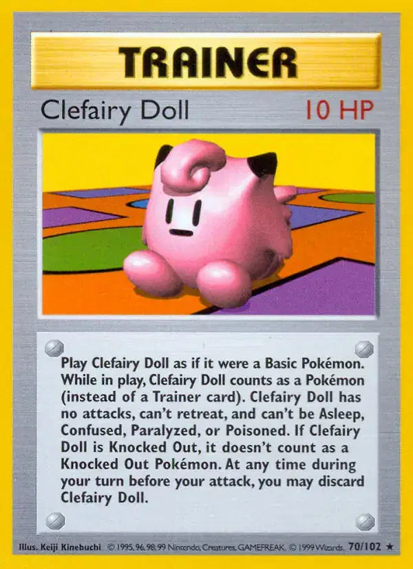 Clefairy Doll - 70/102 - Shadowless - Base Set