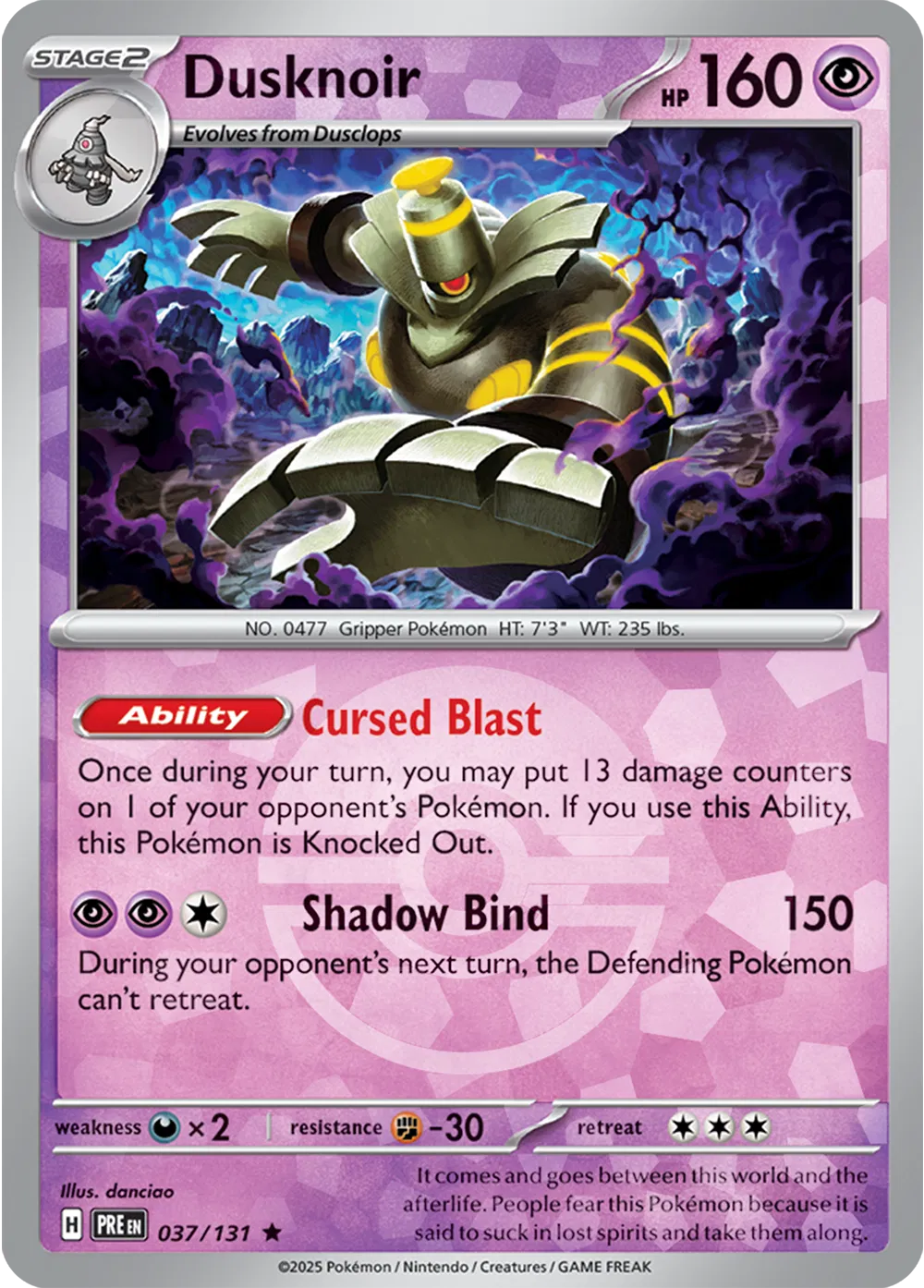 Dusknoir - 037/131 - Prismatic Evolutions