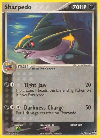 Sharpedo - 38/108 - Ex Power Keepers
