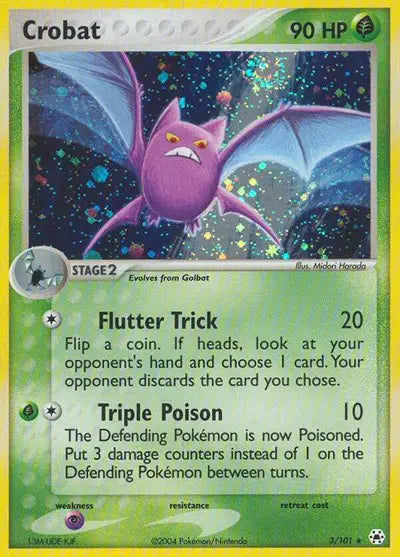 Crobat - 3/101 - EX Hidden Legends