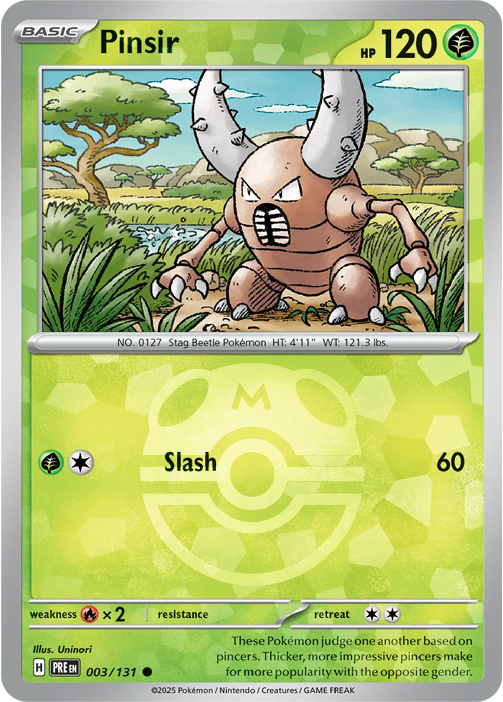 Pinsir - 003/131 - Prismatic Evolutions