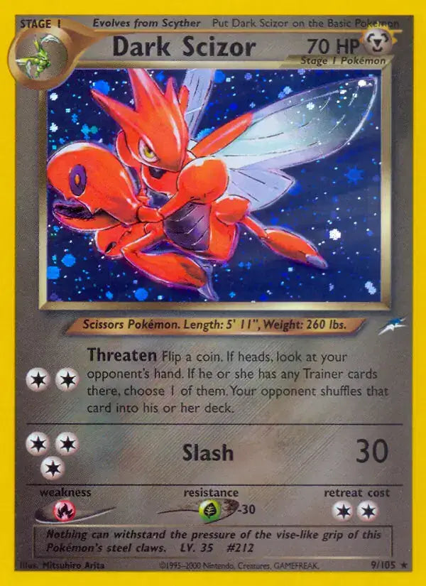 Dark Scizor - 9/105 - Neo Destiny