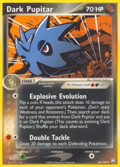 Dark Pupitar - 40/109 - EX Team Rocket Returns