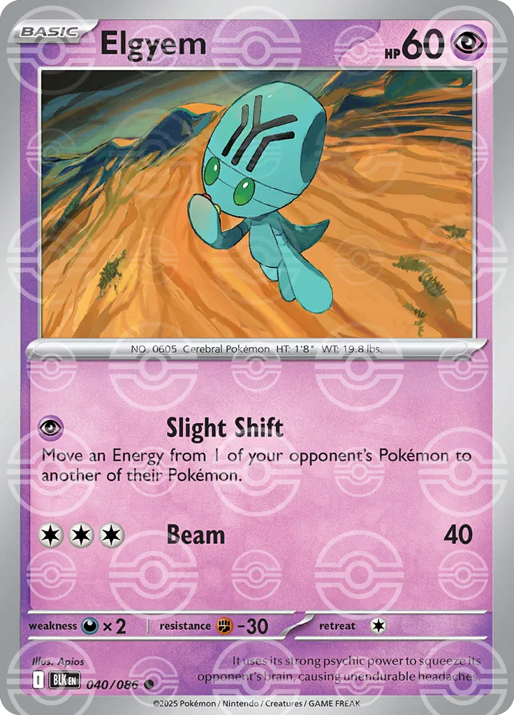 Elgyem - 040/086 - Black Bolt