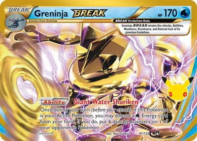 Greninja BREAK - 41/122 - 30th Celebration - Classic Collection