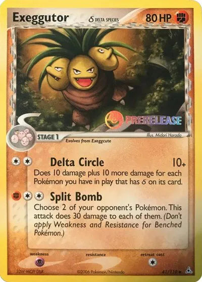 Exeggutor Delta Species - 41/110 - Prerelease - Miscellaneous Cards & Products