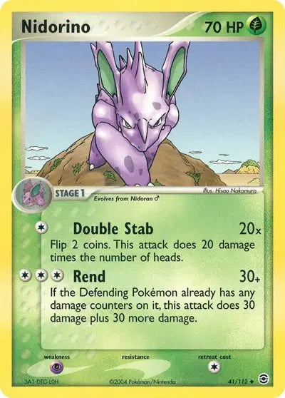 Nidorino - 41/112 - Ex FireRed & LeafGreen