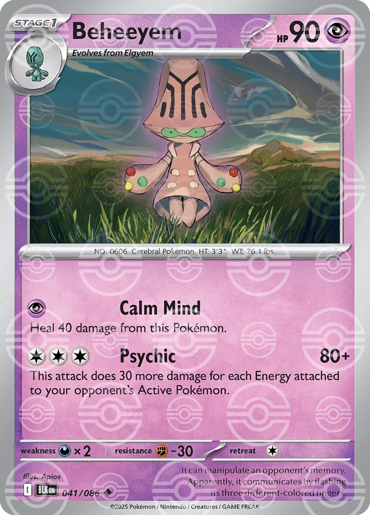 Beheeyem - 041/086 - Black Bolt