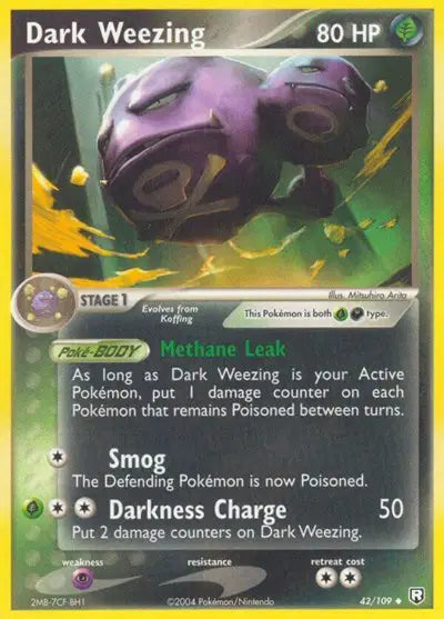 Dark Weezing - 42/109 - EX Team Rocket Returns