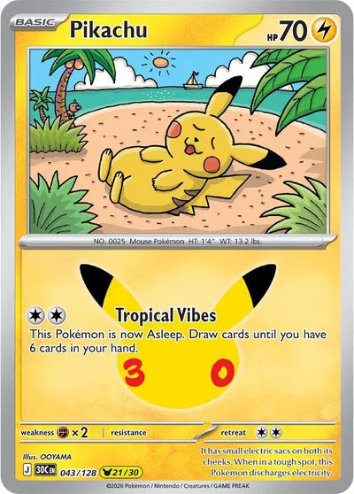 Pikachu - 043 - 30th Celebration