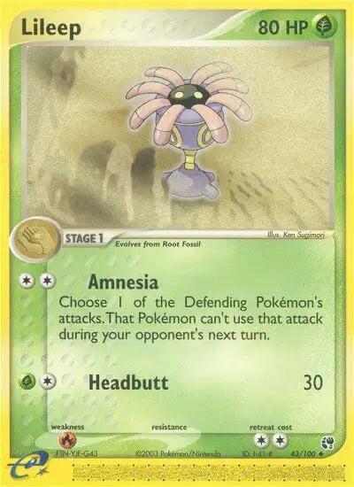 Lileep - 43/100 - Sandstorm