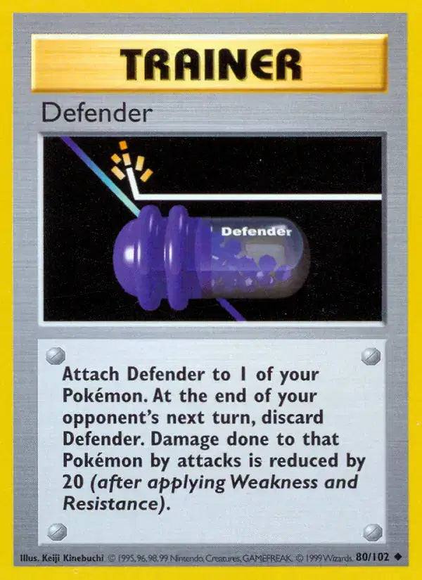 Defender - 80/102 - Shadowless - Base Set