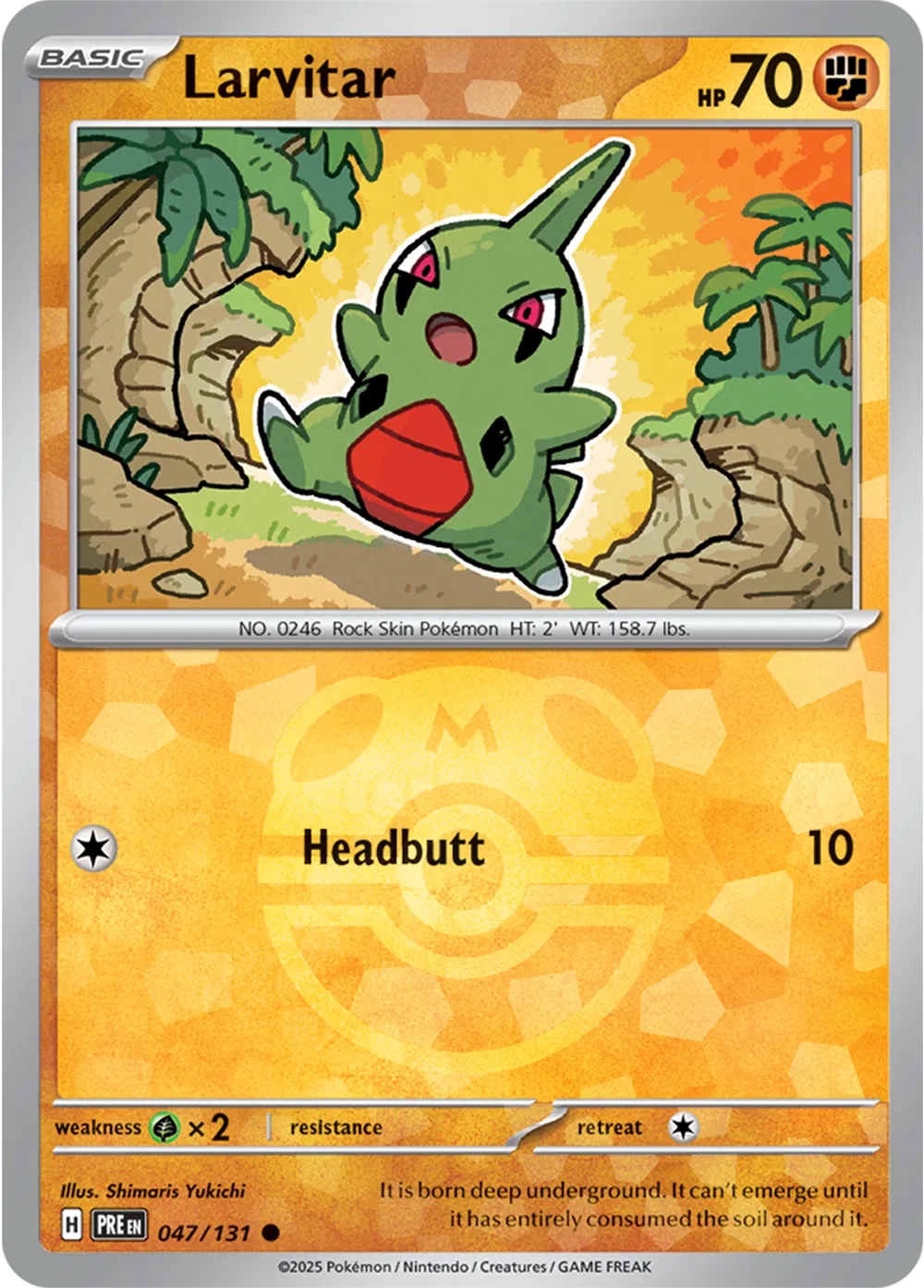 Larvitar - 047/131 - Prismatic Evolutions