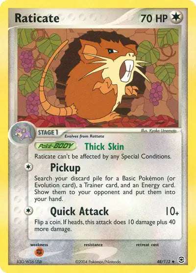 Raticate - 48/112 - Ex FireRed & LeafGreen