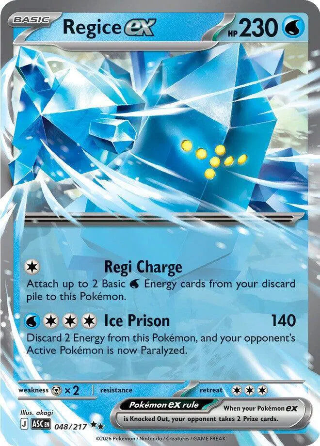 Regice ex - 048/217 - Ascended Heroes